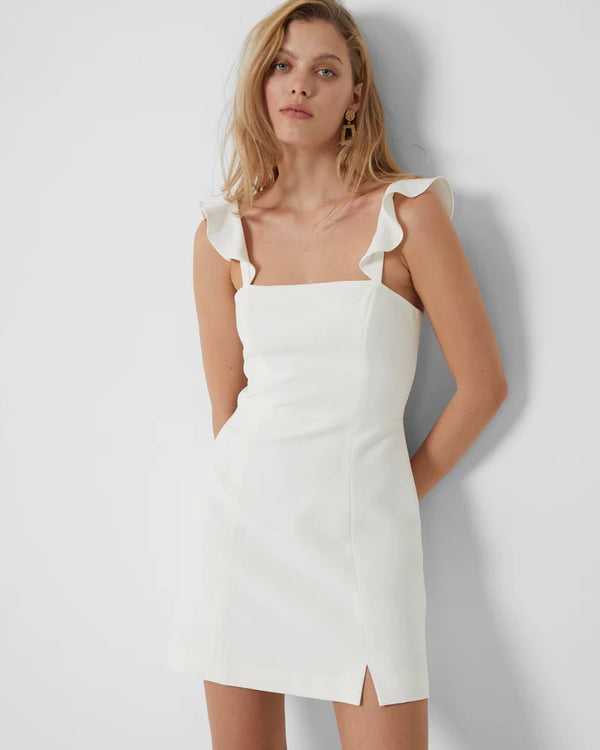 French Connection Whisper Ruffle Strap Dress