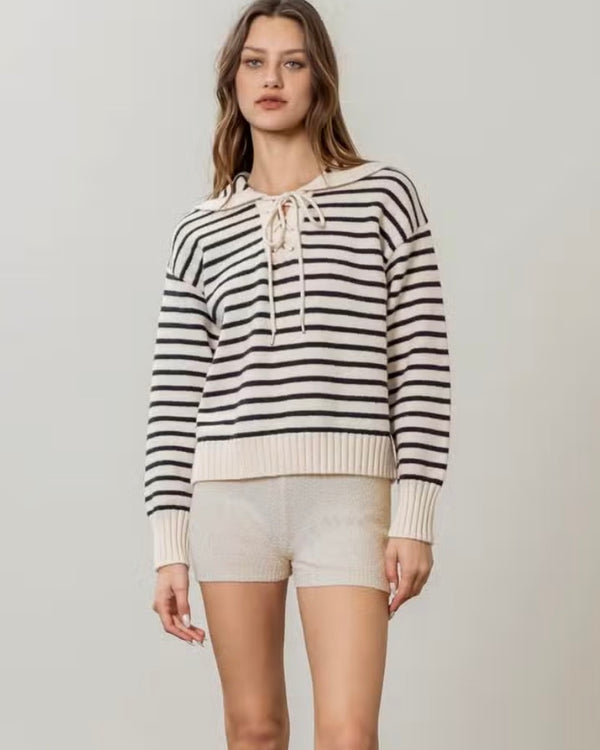 Moon River Sailor Knitted Top